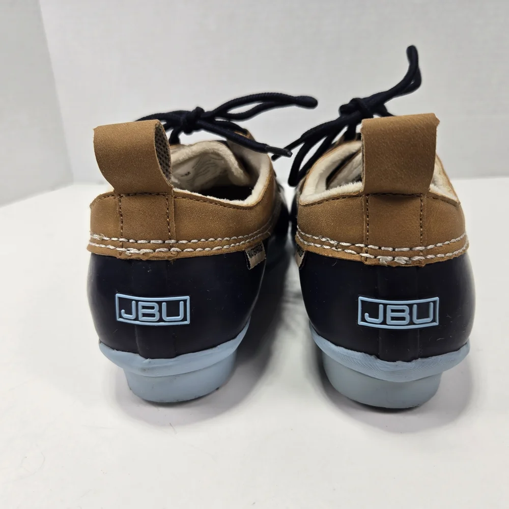 JBU by Jambu Glenda navy blue Tan waterproof rain Shoes rain boots Womens size 6 - Picture 5 of 10
